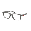 Prada Linea Rossa PS01RV 16X1O1 Metallized Grey Demo Lens szemüveg