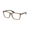 Prada Linea Rossa PS03SV 29F1O1 Frosted Brown Demo Lens szemüveg