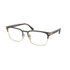 Prada PR58ZV 01U1O1 Matte Brunished/Pale Gold Demo Lens szemüveg