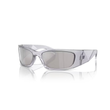Prada PRA19S 12R2B0 TRANSPARENT GREY LIGHT GREY MIRROR SILVER napszemüveg napszemüveg