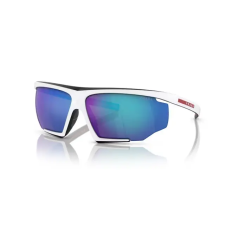 Prada Sport PS07YS 15K08R WHITE/BLACK RUBBER BLUE MIRROR napszemüveg napszemüveg