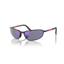 Prada Sport PS55ZS DG010J RUBBERED BLACK DARK BLUE MIRROR VIOLET napszemüveg napszemüveg
