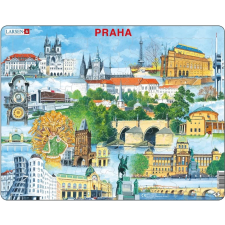 Prága nevezetességei puzzle 66 darabbal puzzle, kirakós