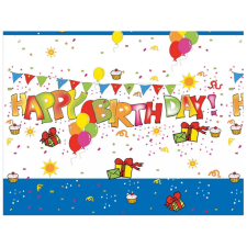 PRC Happy Birthday Kokliko műanyag asztalterítő 120x180 cm Nr3 lakástextília