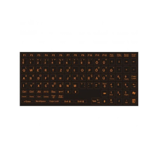 PRC narancs betű fekete alapon magyar billentyűzet matrica asztali számítógép kellék