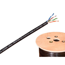 PRC UTP CAT5e Kültéri installációs kábel 100m - Fekete (UTK5814-100) kábel és adapter
