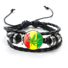 Predator Q1 bőr karkötő - Bob Marley - 2 (15170) karkötő