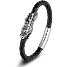 Predator Q1 bőr karkötő - sárkány BXXG750 - 21cm karkötő