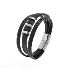 Predator Q1 Chronos, férfi, fekete, 21 cm karkötő
