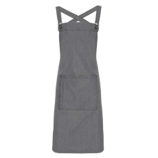 Premier Barista kötény, keresztpántos, zsebes - Szürke farmer