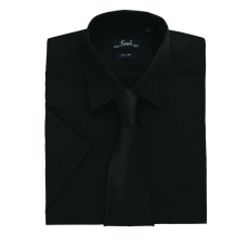 Premier Férfi ing Premier PR202 Men'S Short Sleeve poplin Shirt -2XL/3XL, Black