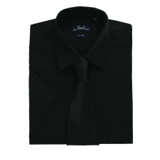 Premier Férfi ing Premier PR202 Men'S Short Sleeve poplin Shirt -M/L, Black