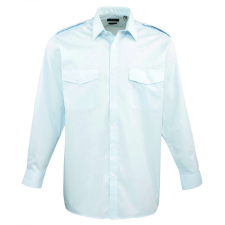 Premier Férfi ing Premier PR210 Men’S Long Sleeve pilot Shirt -M/L, Light Blue férfi ing