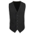 Premier Férfi Premier PR622 Men’S Lined polyester Waistcoat -2XL, Black