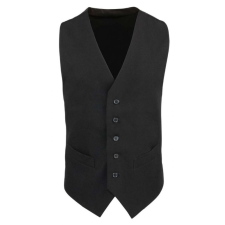 Premier Férfi Premier PR622 Men’S Lined polyester Waistcoat -M, Black férfi mellény