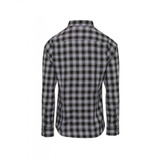 Premier Női blúz Premier PR350 Mulligan' Check - Women'S Long Sleeve Cotton Shirt -L, Steel/Black