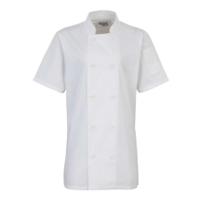 Premier Női kabát Premier PR670 Women&#039;S Short Sleeve Chef&#039;S Jacket -L, White női dzseki, kabát
