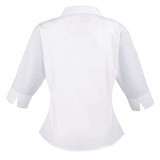 Premier Női Premier PR305 Women&#039;S poplin 3/4 Sleeve Blouse -4XL, White blúz
