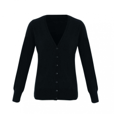 Premier Női Premier PR402 Essential&#039; Acrylic Women&#039;S Cardigan -5XL, Black női pulóver, kardigán