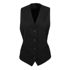Premier Női Premier PR623 Women'S Lined polyester Waistcoat -2XL, Black
