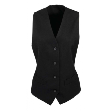 Premier Női Premier PR623 Women&#039;S Lined polyester Waistcoat -XL, Black női mellény