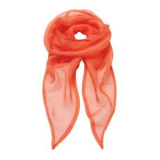 Premier Női sál Premier PR740 Colours Collection' plain Chiffon Scarf -Egy méret, Orange