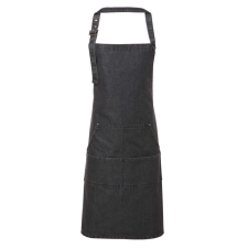 Premier PR126 antikolt hosszú farmerkötény sok zsebbel Premier, Black Denim-U lakástextília