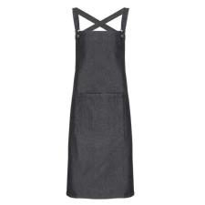 Premier PR129 hosszú kötény saját anyagából készült pántokkal Premier, Black Denim-U lakástextília