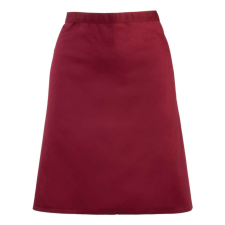 Premier PR151 COLOURS félhosszú kötény, 90 cm hosszú megkötő pántokkal Premier, Burgundy-U lakástextília