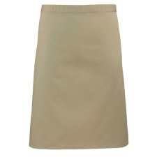 Premier PR151 COLOURS félhosszú kötény, 90 cm hosszú megkötő pántokkal Premier, Khaki-U lakástextília