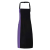 Premier PR162 COLOURS nyakas félhosszú kötény kontrasztos hosszanti betéttel Premier, Black/Purple-U