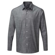 Premier PR245 MEN'S COTTON SLUB CHAMBRAY LONG SLEEVE SHIRT M