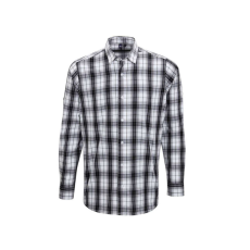 Premier PR254 'GINMILL' CHECK - MEN'S LONG SLEEVE COTTON SHIRT L