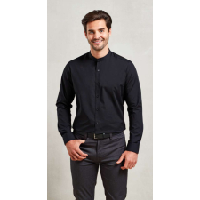 Premier PR258 BANDED COLLAR &- 039;GRANDAD&- 039; LONG SLEEVE SHIRT S férfi ing