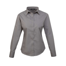 Premier PR300 WOMEN&#039;S LONG SLEEVE POPLIN BLOUSE 4XL munkaruha