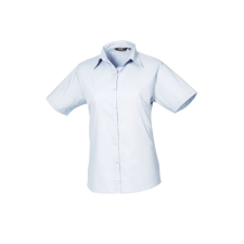 Premier PR302 WOMEN&#039;S SHORT SLEEVE POPLIN BLOUSE 8XL munkaruha