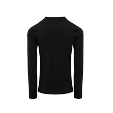 Premier PR318 Női gombos nyakú felgombolható hosszú ujjú sztreccspóló Premier, Black-XL női póló