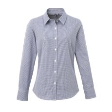 Premier PR320 WOMEN'S LONG SLEEVE GINGHAM MICROCHECK SHIRT 2XL