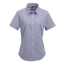 Premier PR321 WOMEN&#039;S SHORT SLEEVE GINGHAM MICROCHECK SHIRT M munkaruha