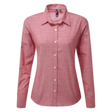Premier PR345 WOMEN&#039;S COTTON SLUB CHAMBRAY LONG SLEEVE SHIRT M munkaruha