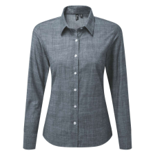 Premier PR345 WOMEN'S COTTON SLUB CHAMBRAY LONG SLEEVE SHIRT M munkaruha