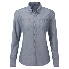 Premier PR347 WOMEN'S ORGANIC CHAMBRAY FAIRTRADE SHIRT XL