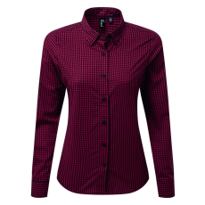 Premier PR352 'MAXTON' CHECK WOMEN'S LONG SLEEVE SHIRT L
