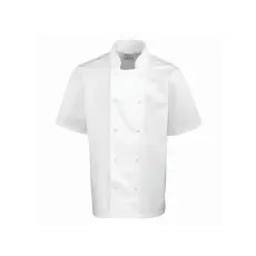 Premier PR664 unisex rövidujjú szakácskabát fehér -3xL premier termék