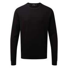 Premier PR692 finom kötésű kereknyakú férfi pulóver Premier, Black-2XL férfi pulóver, kardigán