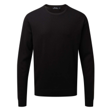 Premier PR692 finom kötésű kereknyakú férfi pulóver Premier, Black-3XL