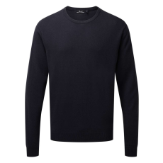 Premier PR692 finom kötésű kereknyakú férfi pulóver Premier, Navy-3XL