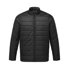Premier PR817 vízálló bélelt férfi steppelt kabát Premier, Black-2XL férfi kabát, dzseki