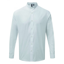 Premier Uniszex ing Premier PR258 Banded Collar &#039;Grandad&#039; Long Sleeve Shirt -L, White férfi ing