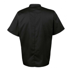 Premier Uniszex kabát Premier PR656 Short Sleeve Chef&#039;S Jacket -2XL, Black női dzseki, kabát